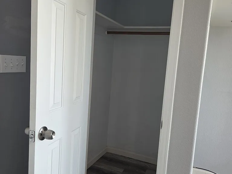 Large coat closet right inside the front door off the living room.