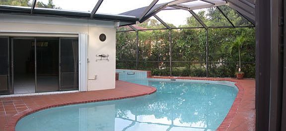 Solar Heated Screened-In Pool