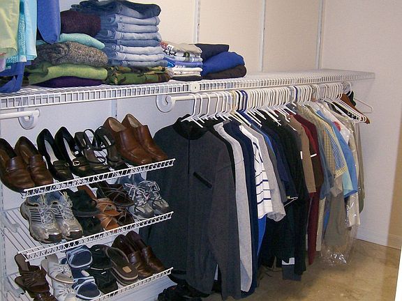 Huge Master Closet 15 feet by 6 feet Marble floor
