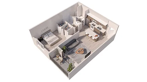 Floor plan 1BRB