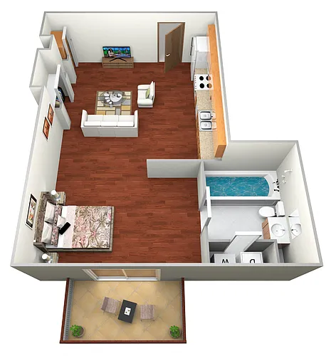 Floor plan Studio