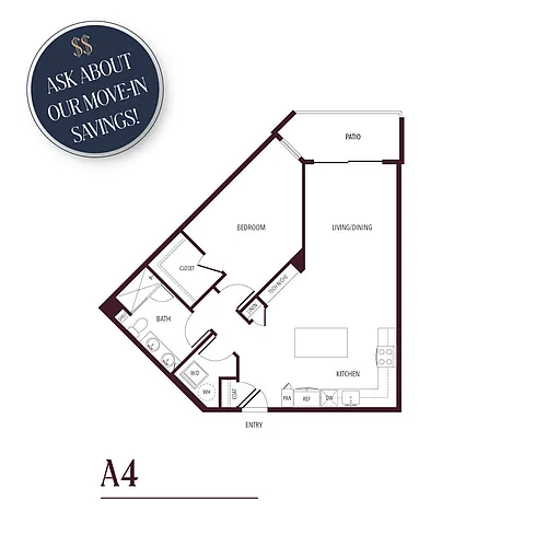 Floor plan A4 - ASK ABOUT OUR MOVE-IN SAVINGS!!