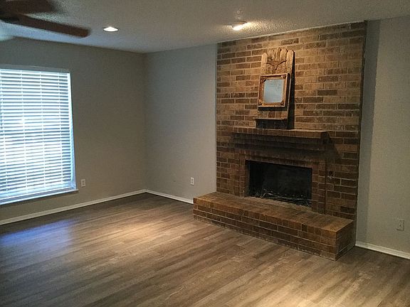 Wood burning fireplace
