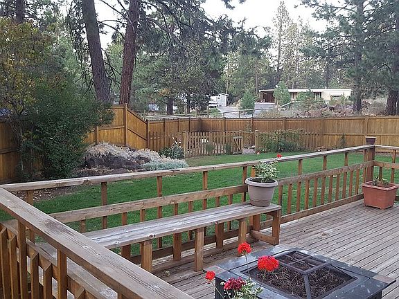 firepit view from deck