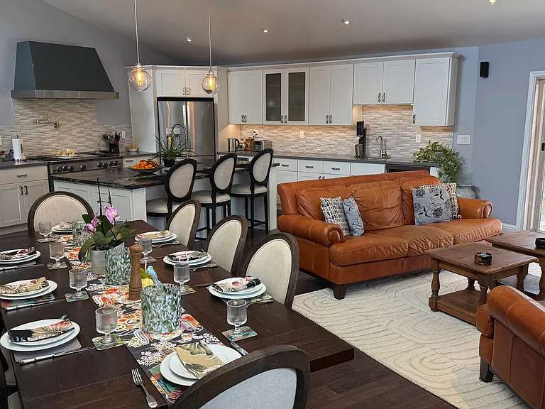 Lounge and kitchen view