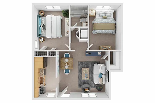 Floor plan 2 Bedroom First Floor