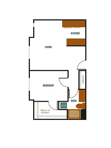 Floor plan 1X1 - C18