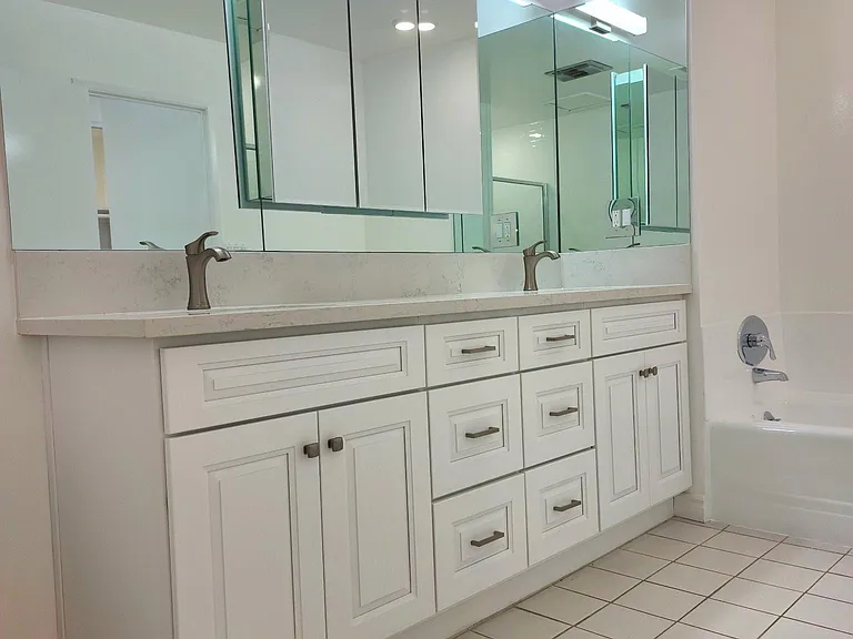 Master Bathroom New Cabinets and Mirrors