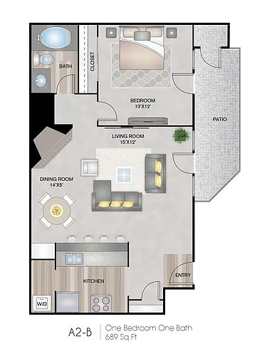 Floor plan A2-B