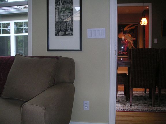Study view into Kitchen