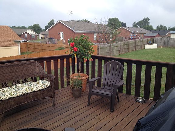 Relax on the spacious deck!