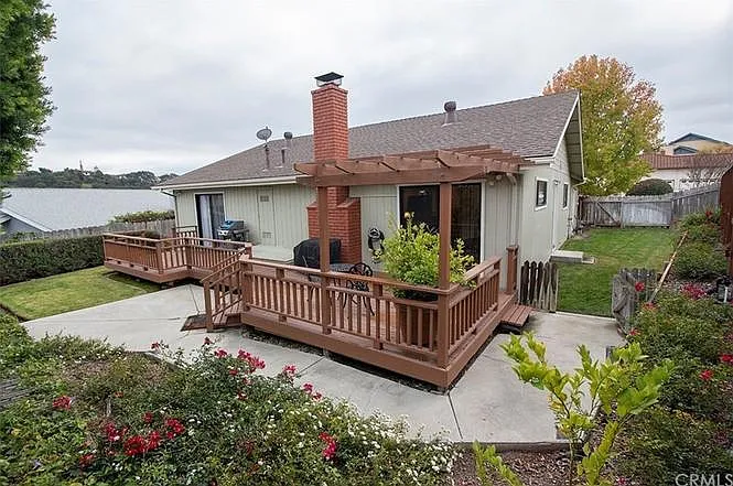 Back and side yard