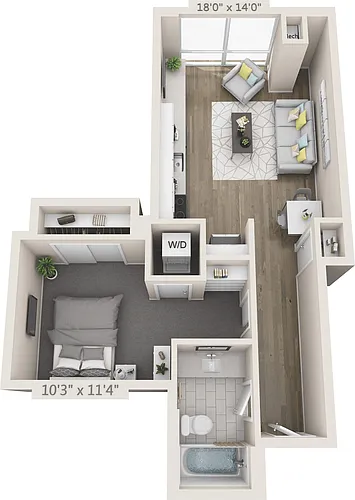 Floor plan Parkview 306