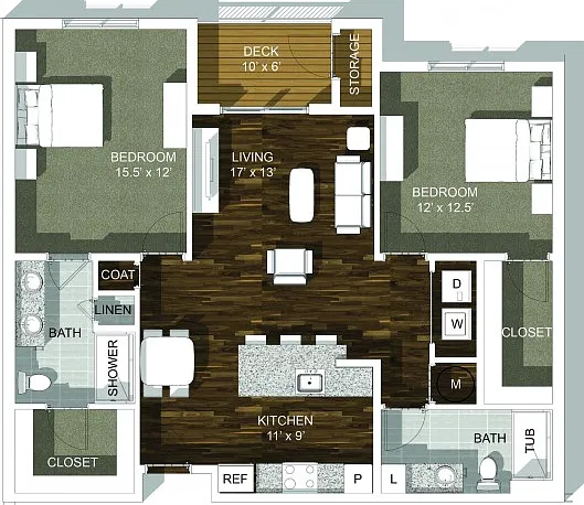 2 Bed 2 Bed