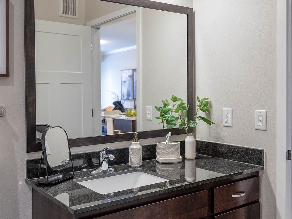 Large bathroom vanities and mirrors