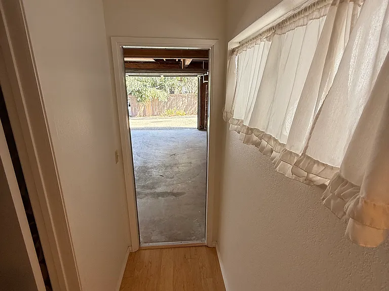 Hallway to garage