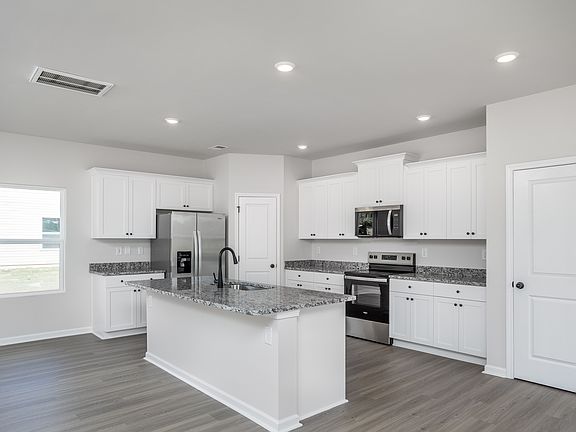 Each home comes with stainless steel appliances