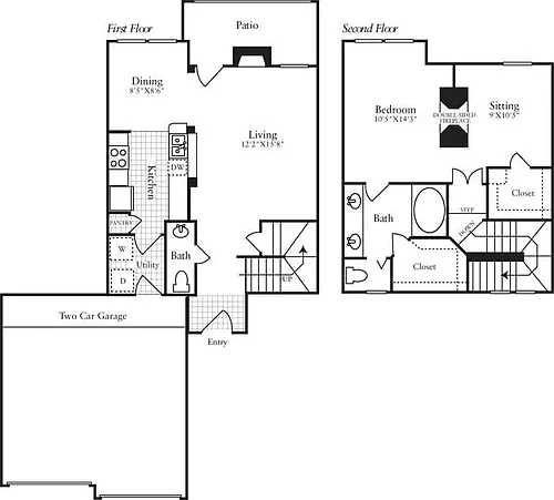 Floor plan Townhome 1