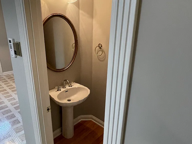 powder room on main floor
