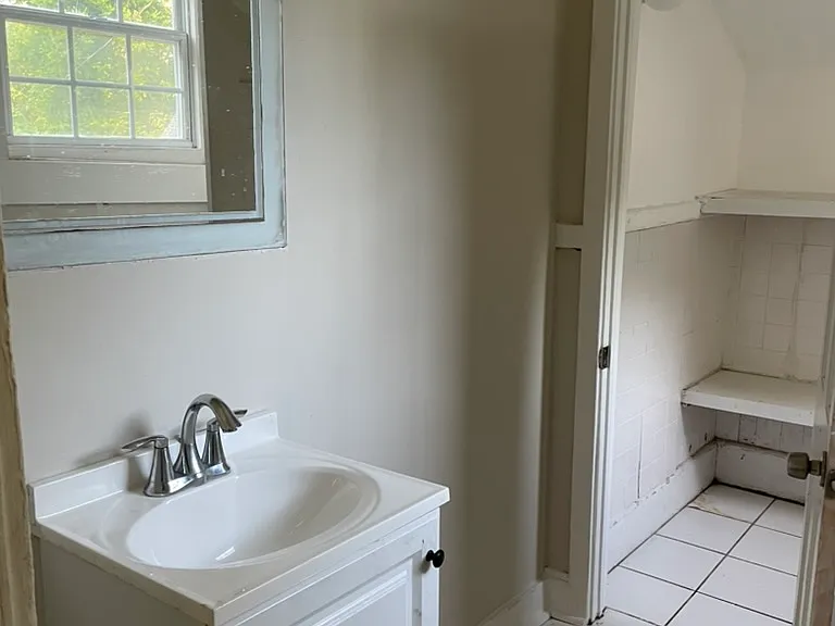 small half bath upstairs