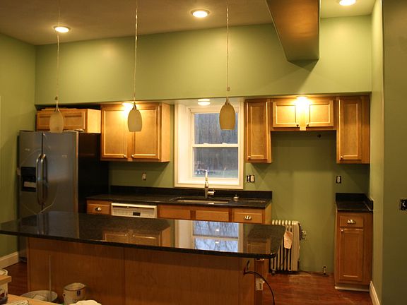 Kitchen before new stove