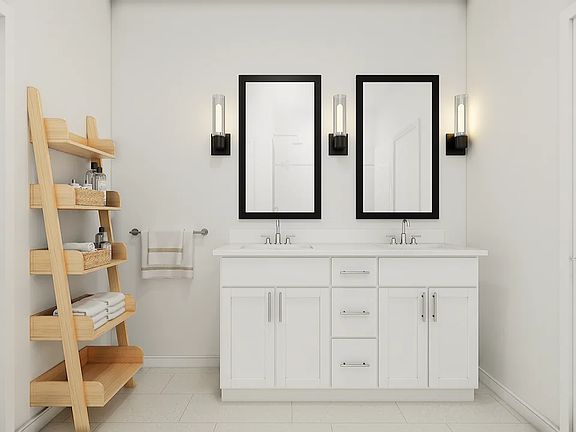 Primary bath with vanity