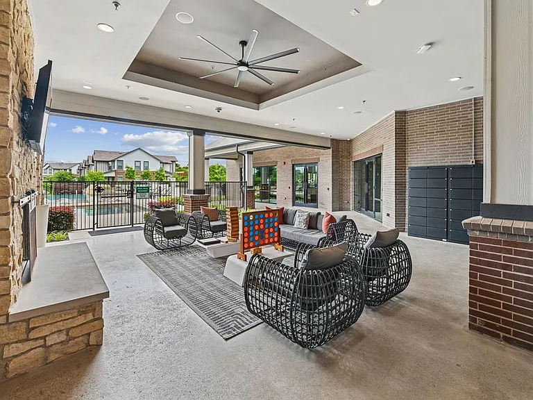 Outdoor lounge with games