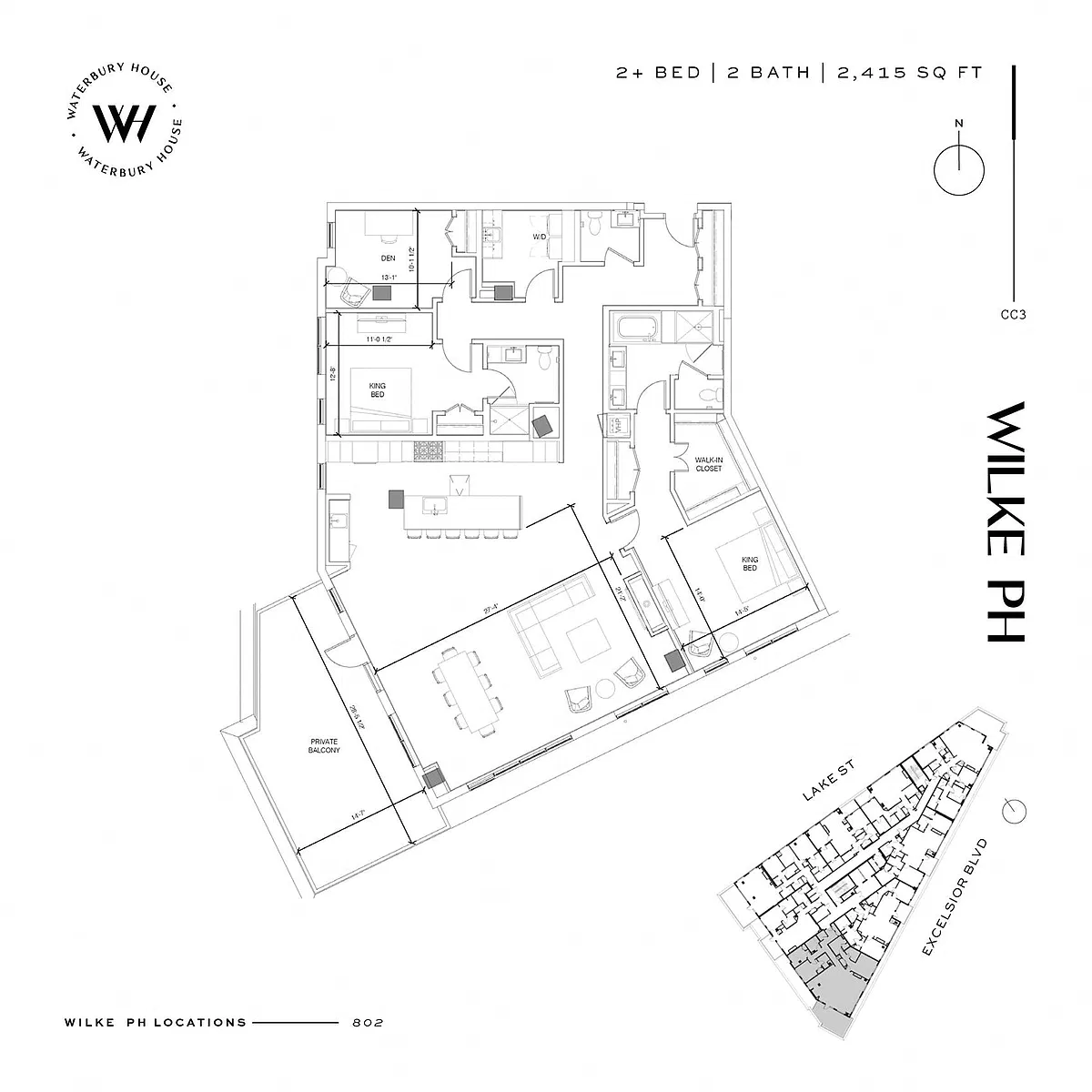 Floor plan Wilke Penthouse