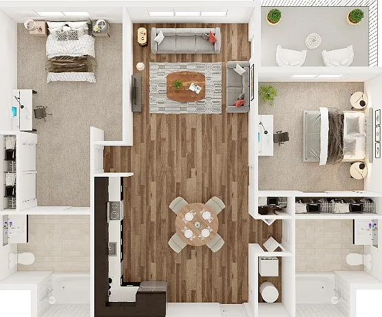 2 Bedroom 2 Bathroom A 2 Bedroom 2 Bathroom A