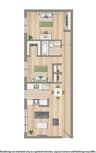 Floor plan 2 Bedroom