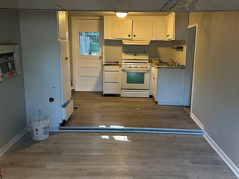 Gas range included. Refrigerator is not included.