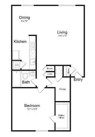 Floor plan Sycamore - A1B