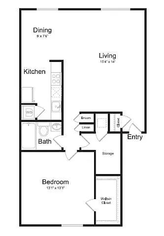 Floor plan Sycamore - A1B