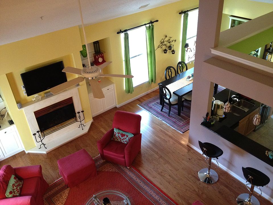 view from stairs
