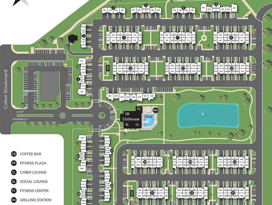 Townhomes at Lake Park community map