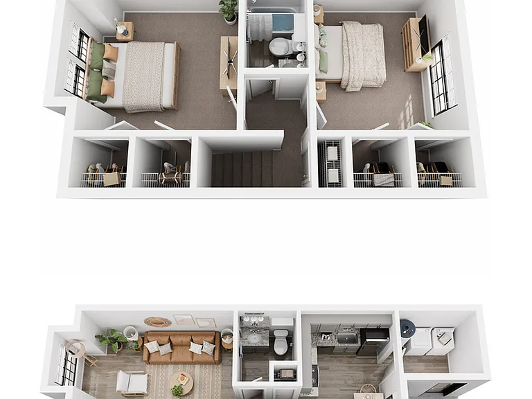 The Randolf, 3D both floors The Randolf, 3D both floors