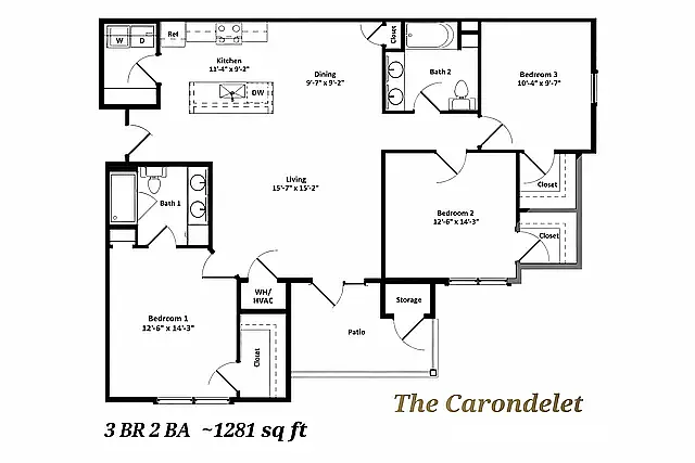 Floor plan The Carondelet