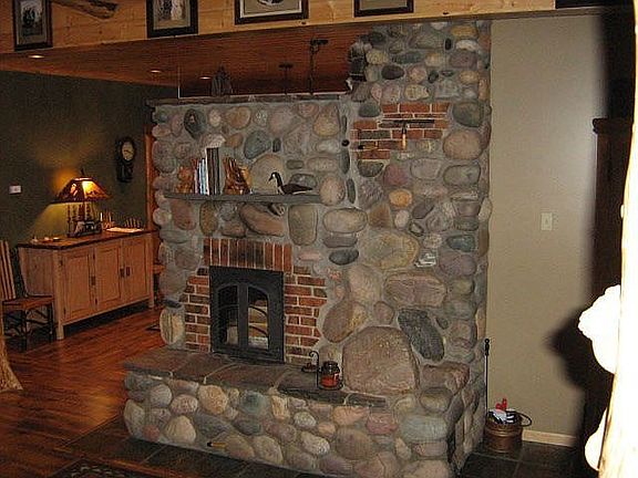 Beautiful Stone Fireplace