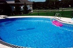 Huge inground swimming pool