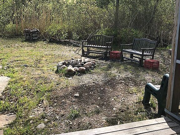 Fire pit at the lake 