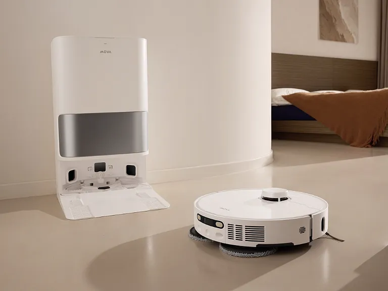 Mova P10 Pro Ultra Robot Vacuum & Mop _ For guests enjoying longer stays, we offer complimentary use of our advanced smart robot that vacuums and mops automatically, helping keep your space fresh and spotless throughout your visit.