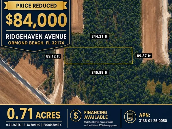 Ridgehaven Ave Lot 5, Ormond Beach, FL 32174