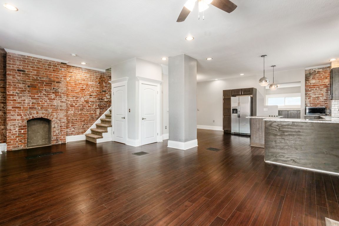 Living Area Open To Kitchen