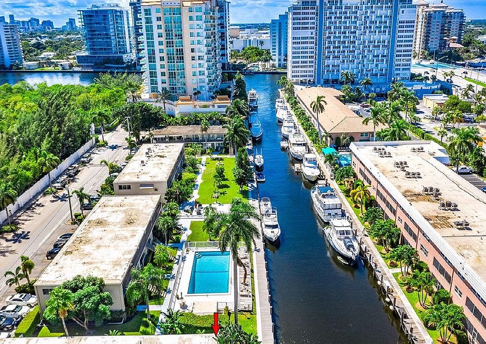 Aerial view of inter coastal from above the condo unit