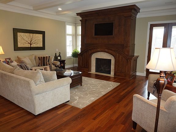 Open layout main floor family area.