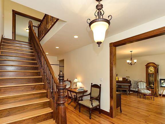 oak and walnut woodwork