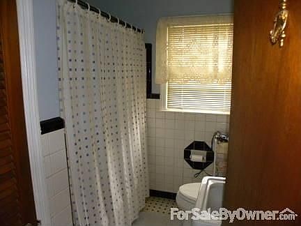 one full bathroom