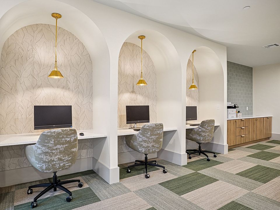 Coworking Lounge with Computers and Printer