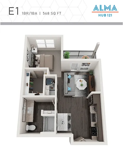 Floor plan E1