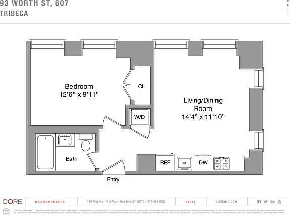 2nd image of 93 Worth St Suite 607